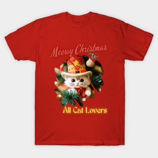 Meowy Christmas T-Shirt